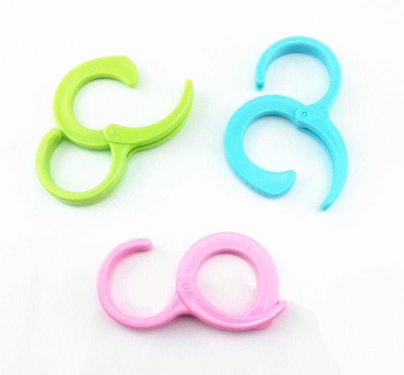 yueton 6pcs Colorful Plastic Multi-Purpose Hanging Hooks Hangers Organizer Utility Laundry Clothes Bag Hooks for Home, Office, Workshop, Exhibition - Image 2